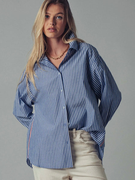 Set Sail Stripe Top in Navy Stripe