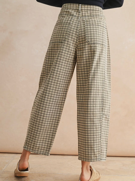 Checking In Barrel in Tan & Brown