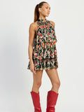 Eden Romper in Black & Red