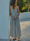 Suzy Striped Maxi Dress in Off White