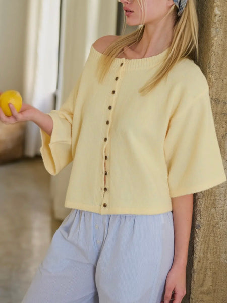 Best of Buttons Cardi in Butter