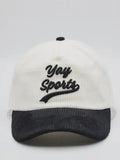 Yay Sports Cord Truckers Hat in Black