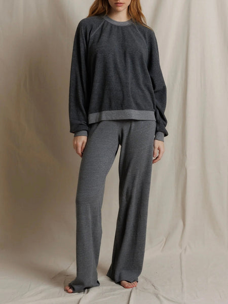 Marley Fleece Pants in Dark Heather Grey