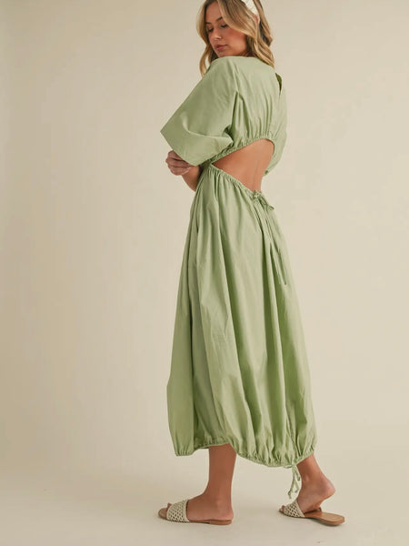 Green Goddess Dress in Sage