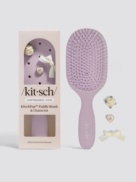 KitschPop Paddle Brush in Soft Violet
