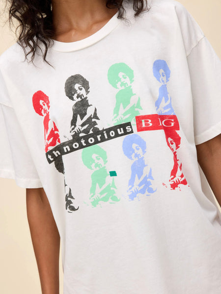 Biggie It Was All A Dream Baby Merch Tee in Vintage White