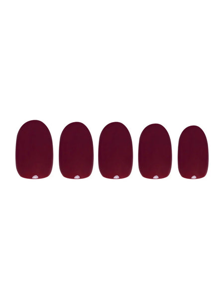 Berry Maroon Press On Nails