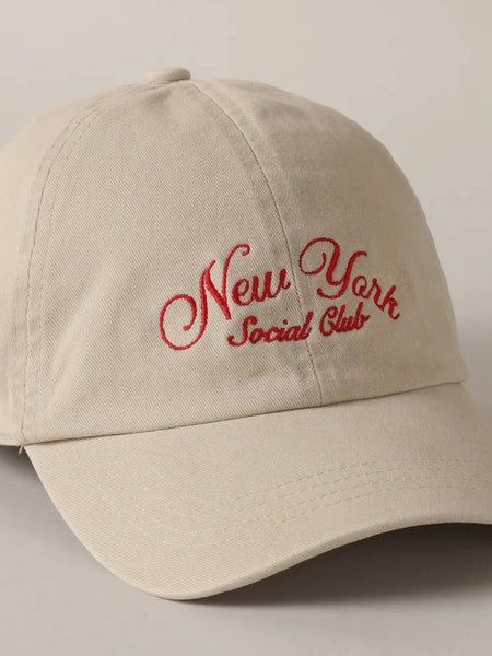 New York Social Club Hat in Stone