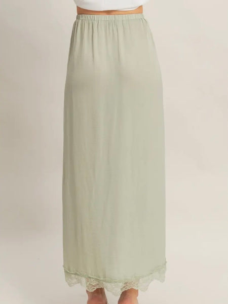 Walk In The Park Skirt in Sage