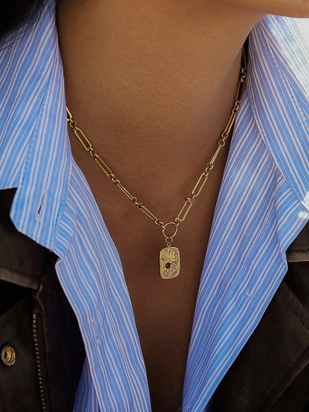 Clarimond Rectangle Chain Necklace