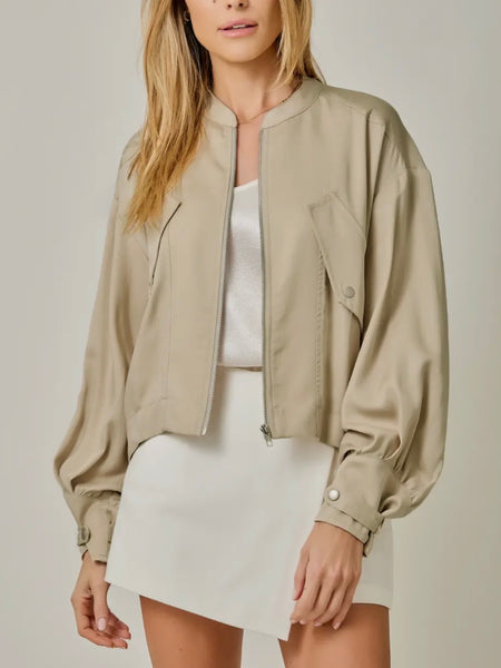 Spring Into It Jacket in Almond