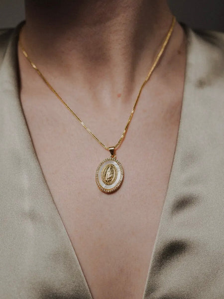 Delicate Virgin Mary Necklace