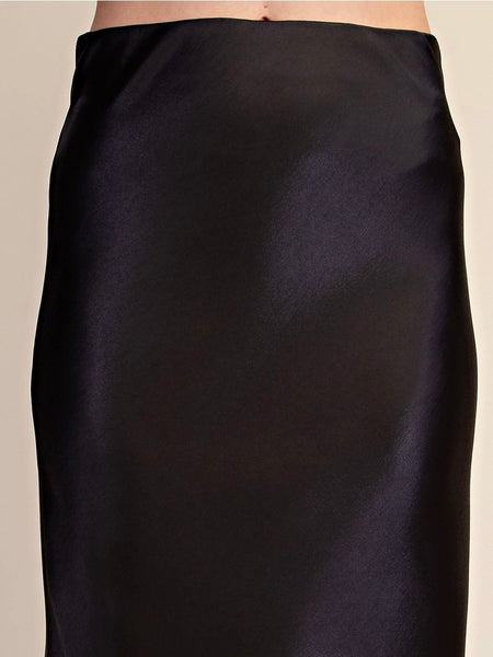 All That Glitters Midi Skirt in Black