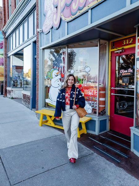 Screen Time Sweater in Navy