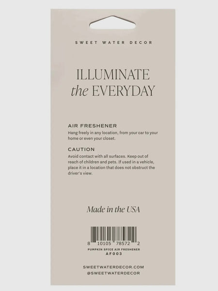 Pumpkin Spice Hanging Air Freshener