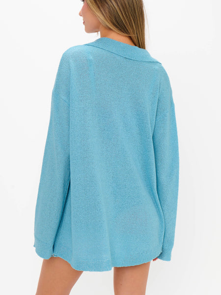 Sonny Sweater in Blue Lagoon Knit