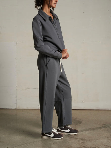 Vinny Heavy Fleece Sweatshirt in Charcoal