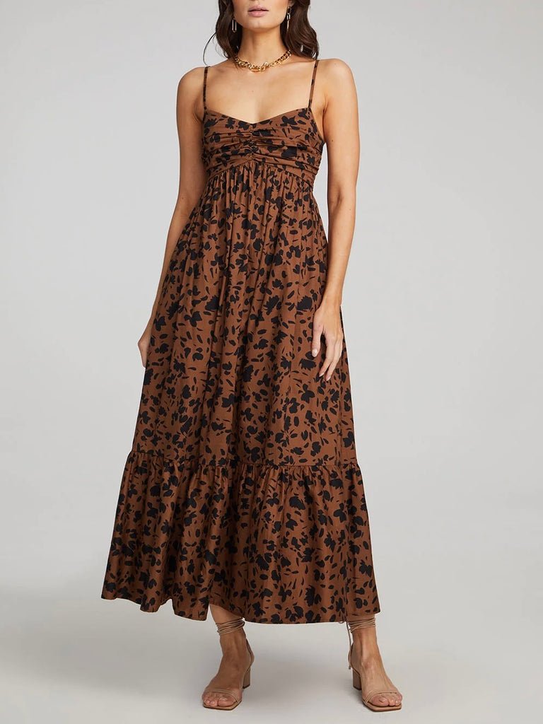 Flora Maxi Dress in Cinnamon