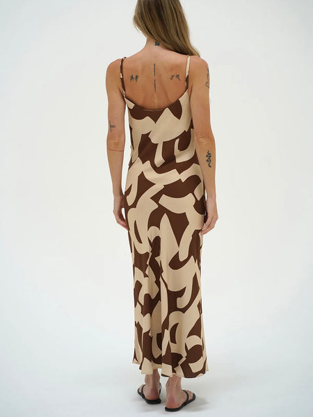 Fareni Dress in Geometric Canyon