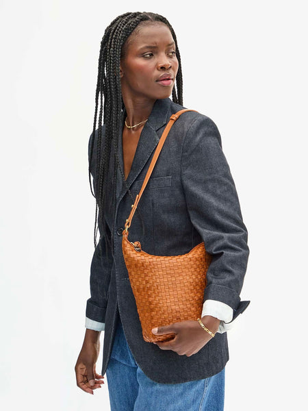 Petite Jeanne Bag in Natural Woven Checker