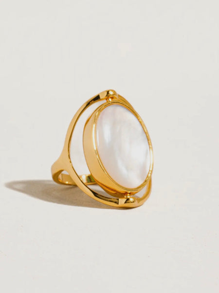 Violette Double Sided Shell Ring