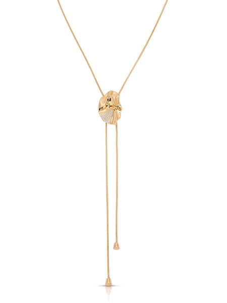Molten Shine Bolo Necklace