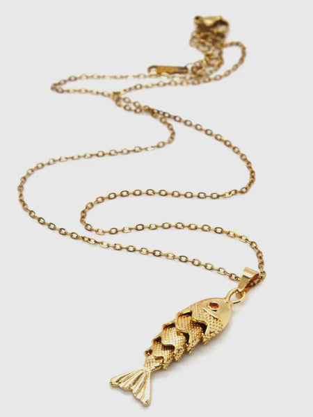 Articulated Fish Necklace