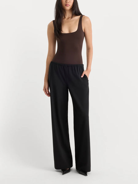 The Sculpting Modern Tank Bodysuit in Espresso