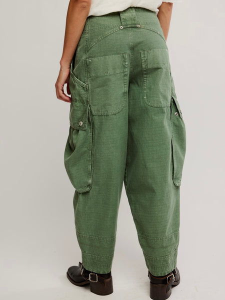 Brentwood Slouch Pants in Aged Green