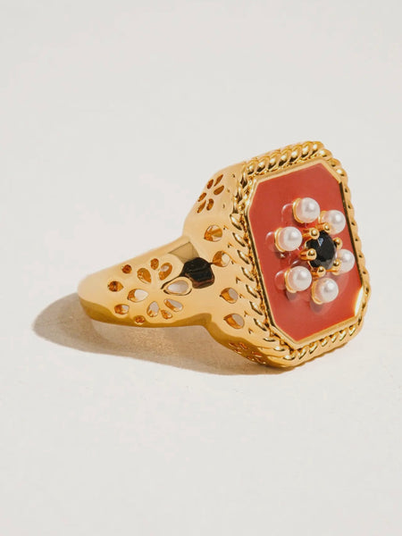 Rouge Enamel Ring