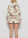 Fancy A Floral Hoodie in Cream