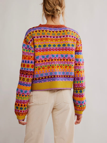 Favorite Things Sweater in Bright Confetti Combo