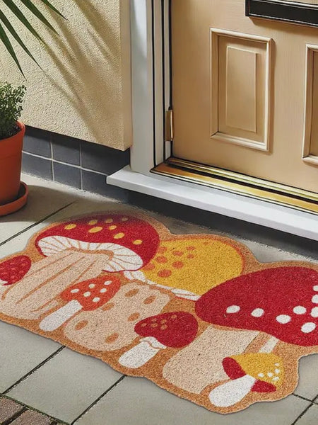 Colorful Mushrooms Doormat