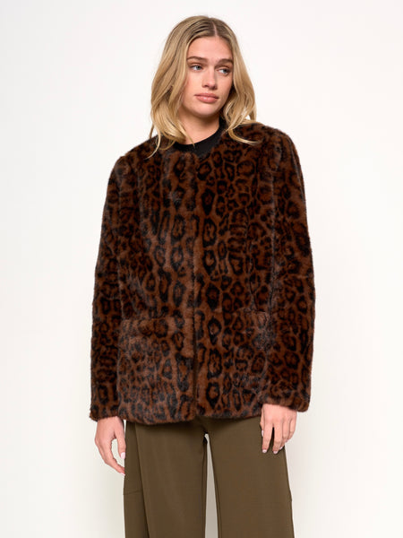 Lucia Coat in Classic Leopard