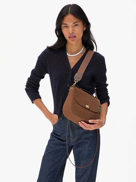 Turnlock Louis in Choco Bar Smooth Nubuck