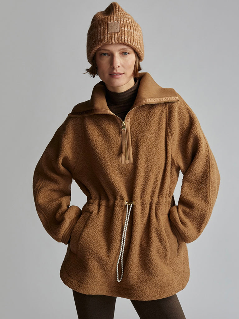 Parnel Half Zip Fleece in Golden Bronze