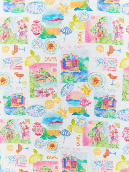 Vivianna Top in Amalfi Coast Linen