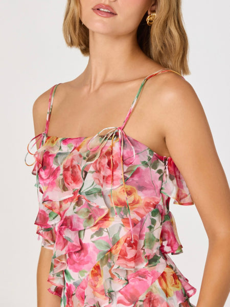 Blanca Dress in Pink Floral