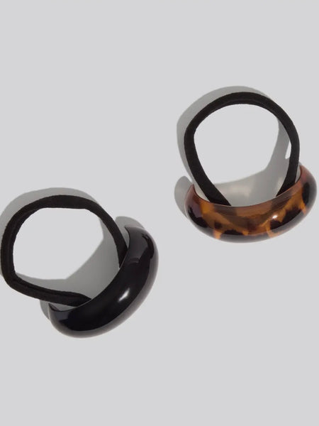 Black & Tort Cloud Cuffs Medium