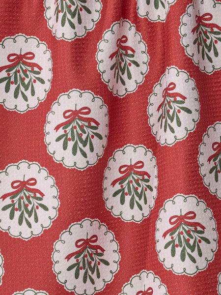 Merry Mistletoe Tea Towel