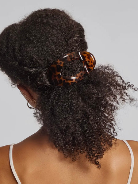 Recycled Plastic Small Flat Cloud Clip in Tort