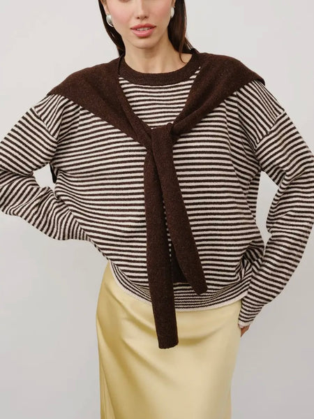 There's More To Me Sweater in Brown