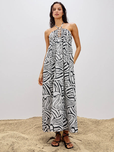 X RAILS Emmie Pant in Black Sun Embroidery