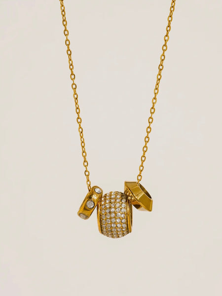 Enora CZ Bead Necklace