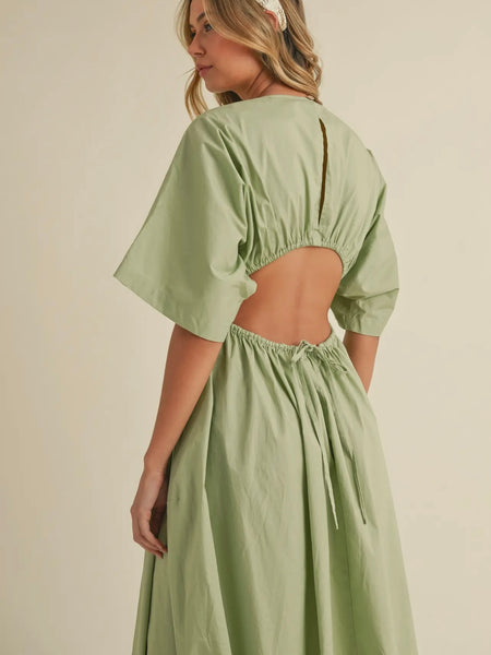 Green Goddess Dress in Sage