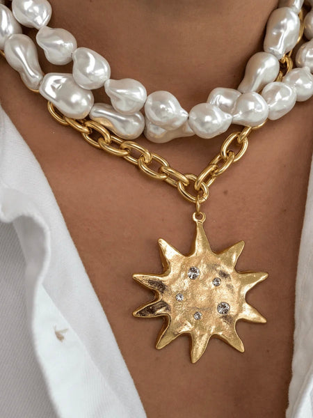 Gilded Sun Necklace