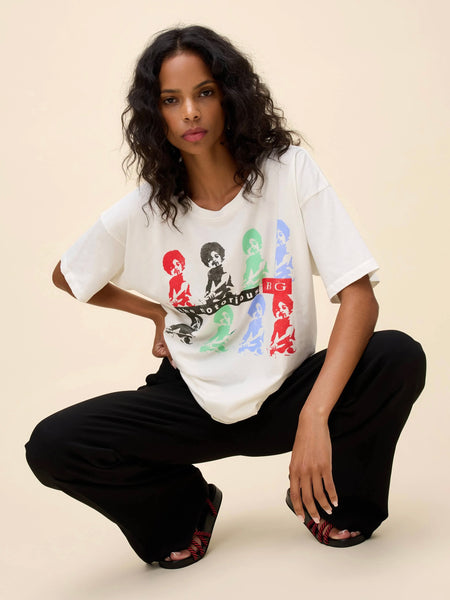 Biggie It Was All A Dream Baby Merch Tee in Vintage White