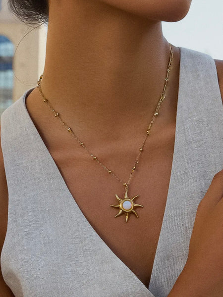 Astoria Sun Pendant Necklace