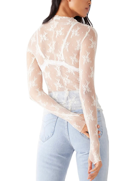 Lady Lux Layering Top in Evening Creme