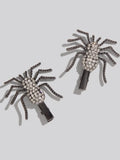 Metal Rhinestone Hair Clips 2pc in Spider